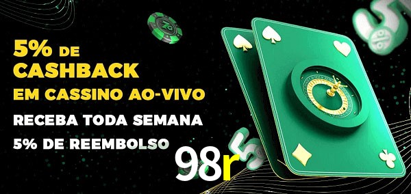 Promoções do cassino ao Vivo 98r